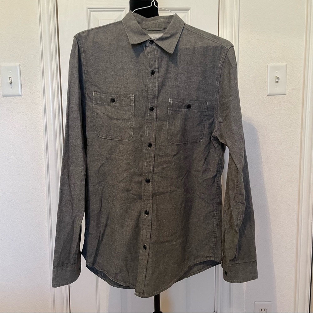 Denim & Supply Ralph Lauren Men's Charcoal Button-Down Shirt